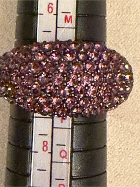 Coach Pave Crystal Dome Ring